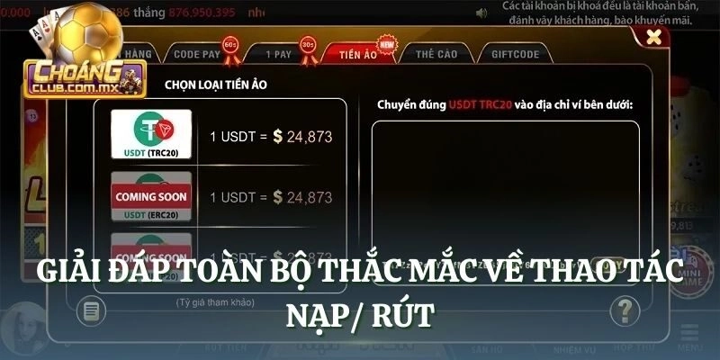 Giải đáp toàn bộ thắc mắc về thao tác nạp/ rút
